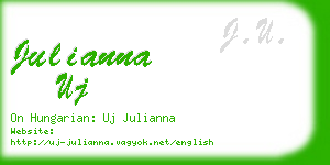 julianna uj business card